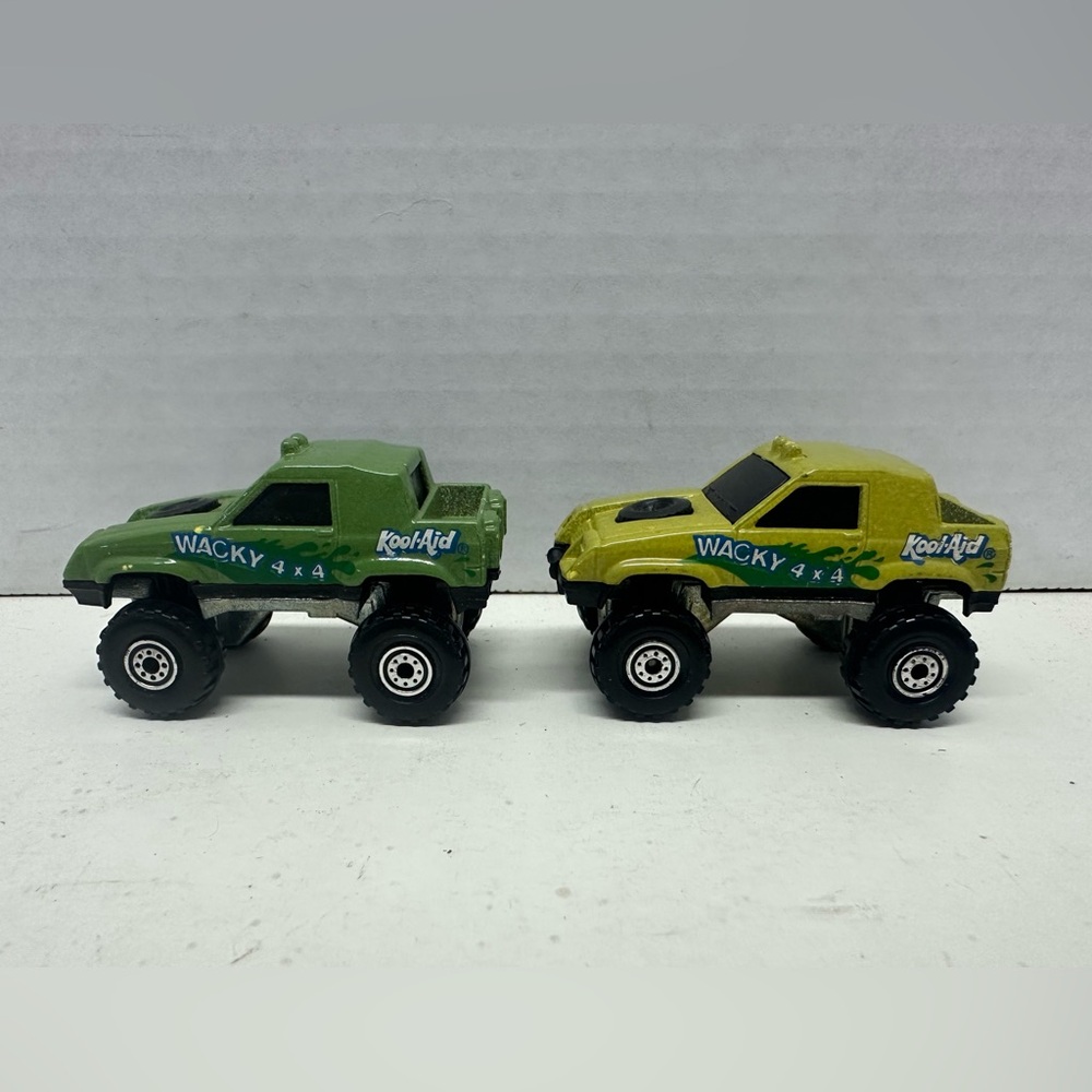 Lot of 2 Wacky 4x4 Green Kool-Aid Hotwheels